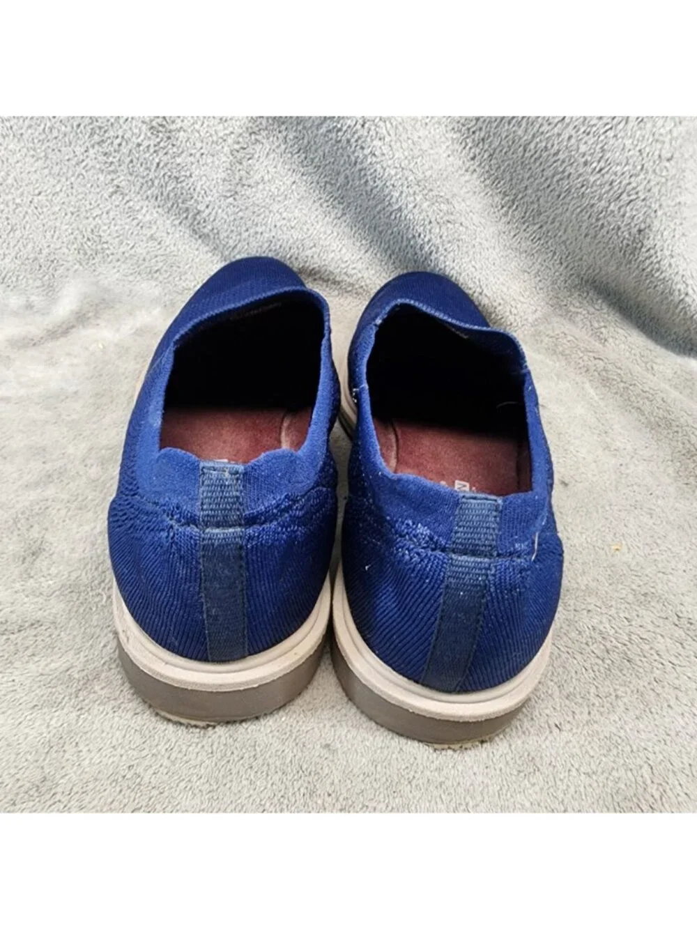 Mark Nason Shoes Mens Size 11 Navy Blue DressKnit Slip On Loafers *Read*